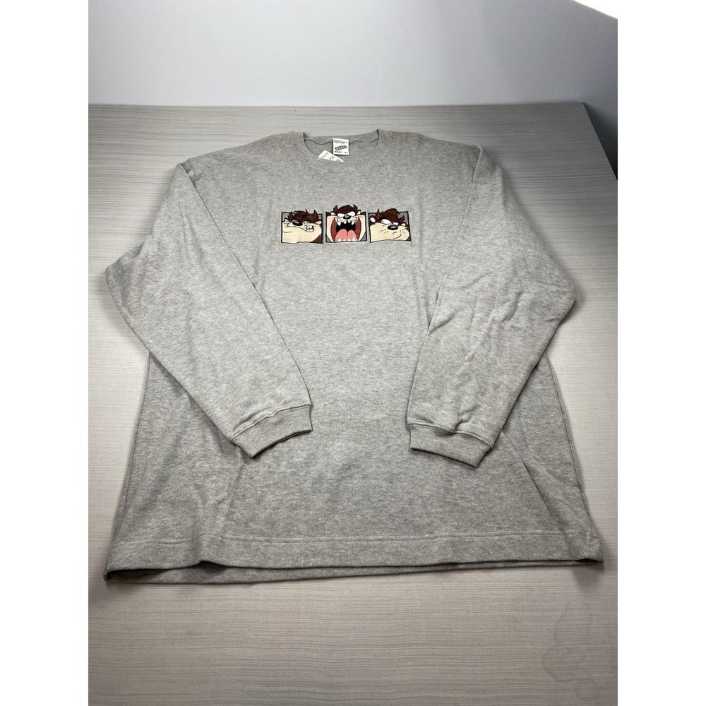 Vintage Warner Brothers Studio Store Embroidered TAZ Sweatshirt XL 90's